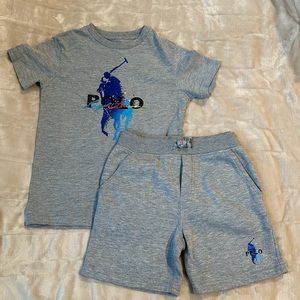 Boys Polo Matching Short Set